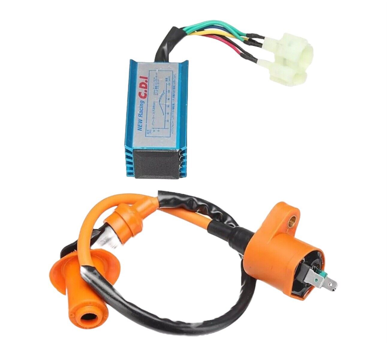 Ignition Coil 6 Pin CDI Box Kit For Pit Bike AVT Scooter GY6 Go Kart 50-150CC