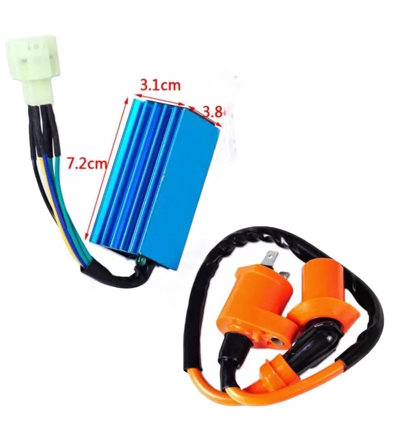 Ignition Coil 6 Pin CDI Box Kit For Pit Bike AVT Scooter GY6 Go Kart 50-150CC