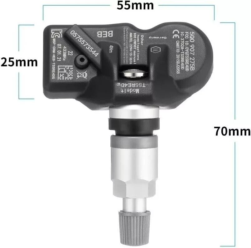 Tyre Pressure Monitor Sensor TPMS For Audi Skoda VW Porsche Bentley 5Q0907275B